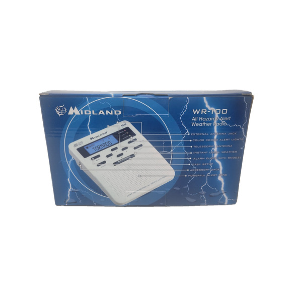 Midland Weather Alert Radio WR-100 Emergency NOAA All Hazards Radio - Picture 2 of 5